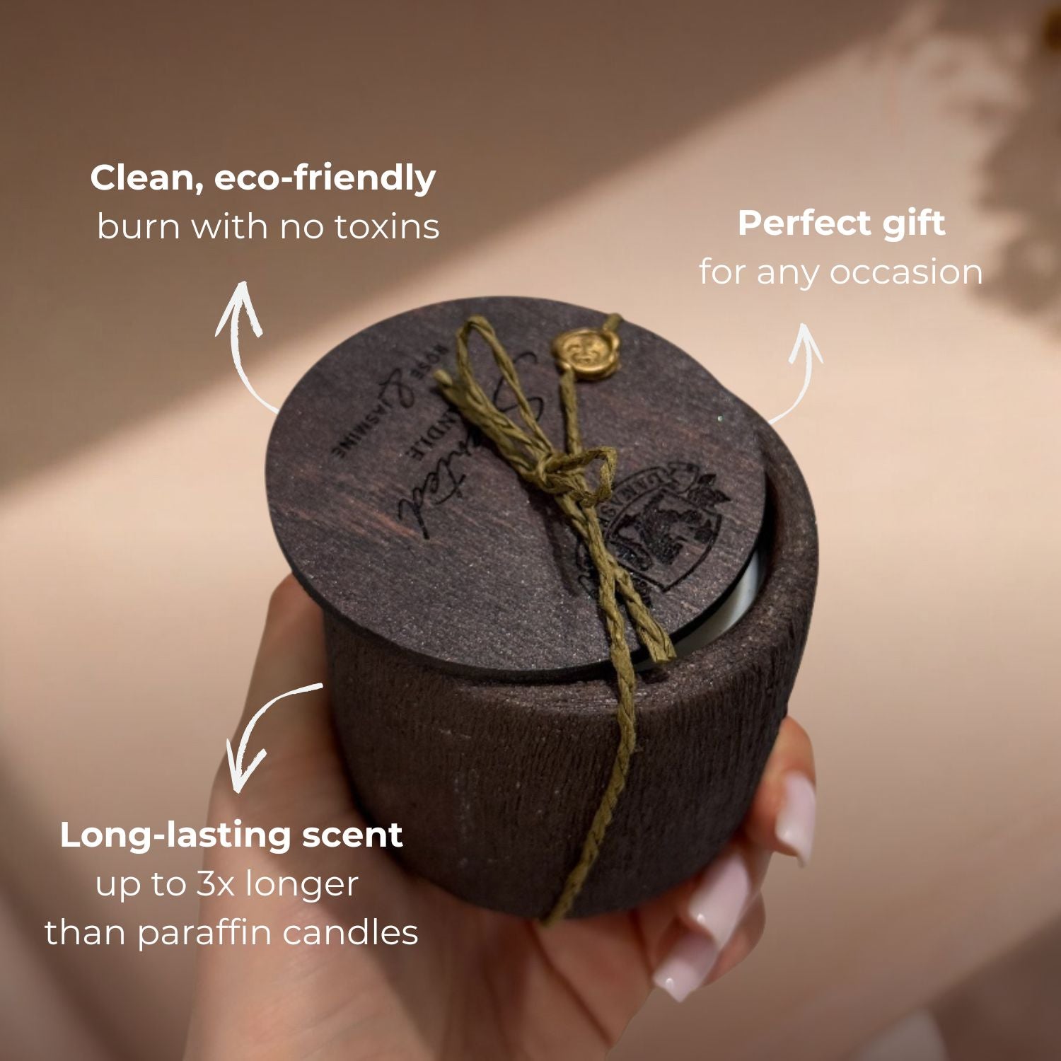 The Ancient Scent Candle — A Ritual of Jasmine & Rose
